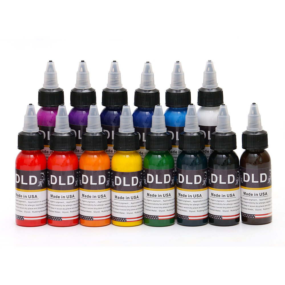 Professional Tattoo Ink Colors Set 8oz 250ml/Bottle Tattoo Pigment Kit Evelution plant extracts high intensity